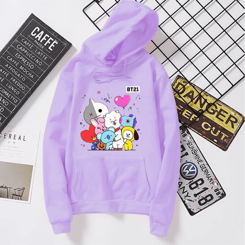 Sweater Hoodie Kartun Korea/Fit to XL/Besar