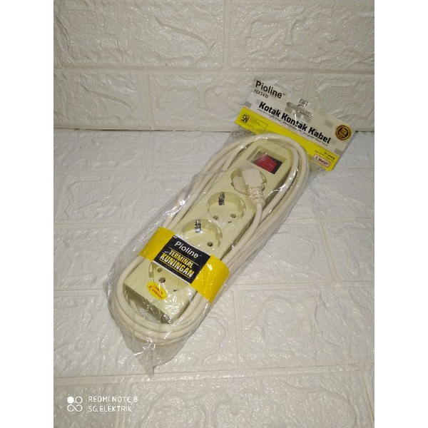 Stop Kontak Arde + Kabel 5m (2L, 3L, 4L, 5L)