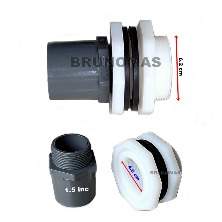 Nepel Drat Tandon 1.1/2 Inchi - Mur Tandon / Toren Air