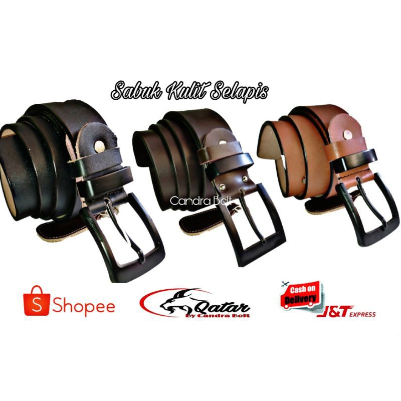 ikat pinggang pria / Ikat Pinggang Kulit Asli / ikat pinggang kulit selapis / sabuk kulit asli