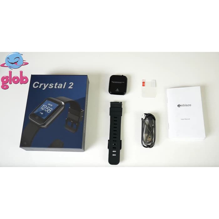 JAM TANGAN PINTAR SMARTWATCH PRIA WANITA  ZEBLAZE CRYSTAL 2 SMARTWATCH IP 67 WATERPROOF SPORT FITNES