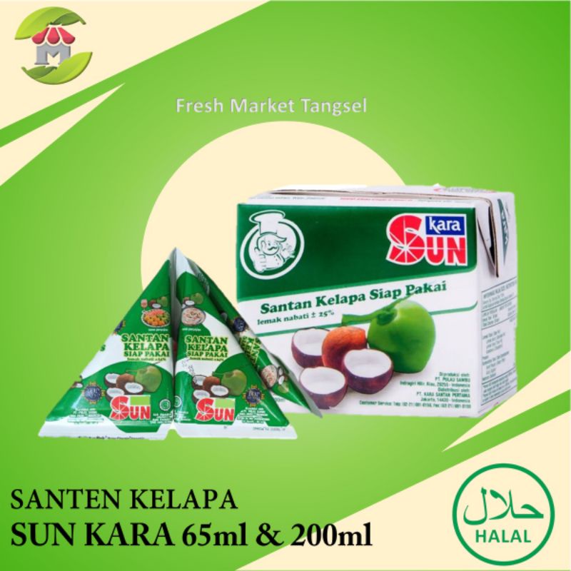 

Santan Sun Kara 65ml dan 200ml Sunkara Santan Kelapa