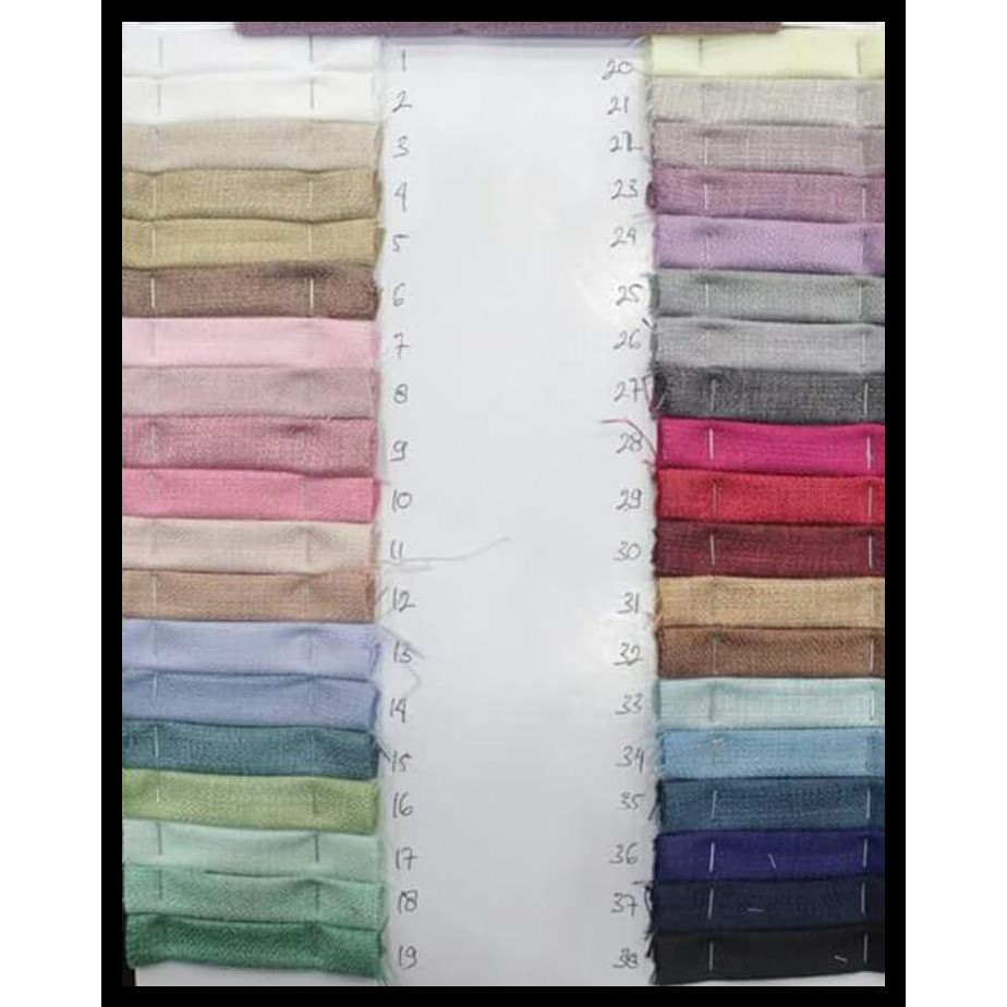 KAIN LINEN MURNI/ 100 % SERAT LINEN/BAHAN KATUN LINEN