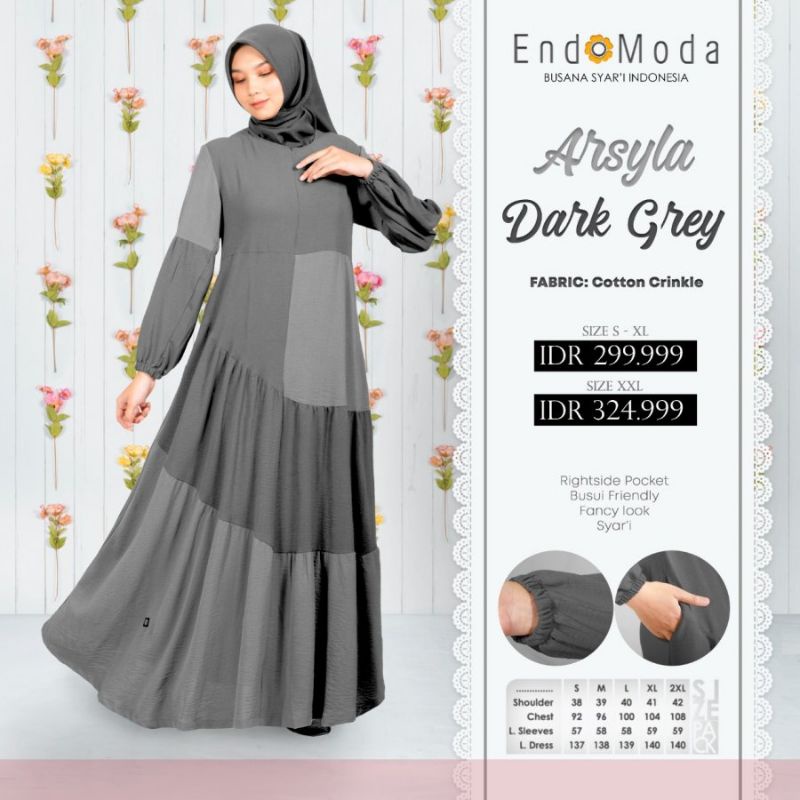 GAMIS CASUAL SYARi ARSYILA ENDOMODA