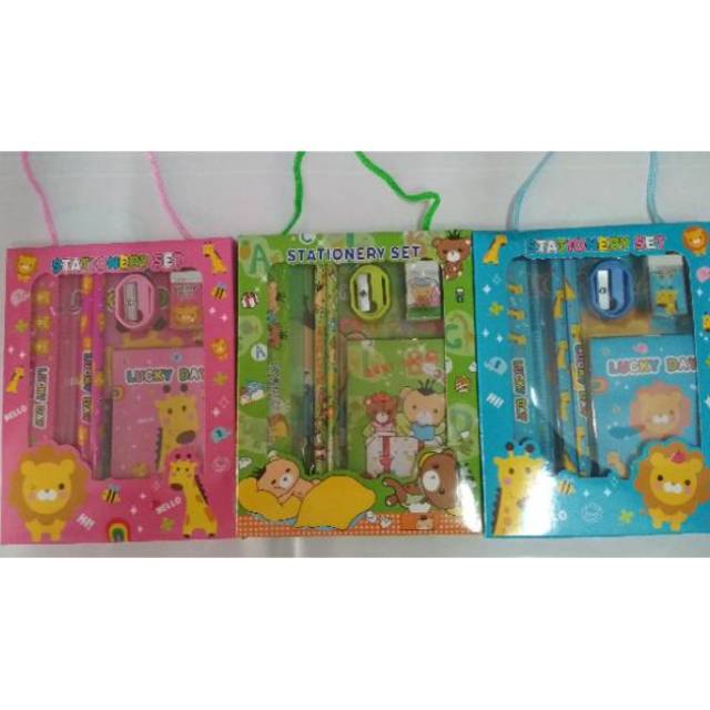 

1 SET PAKET ALAT TULIS STATIONERY STUDY SET CUTE FANCY