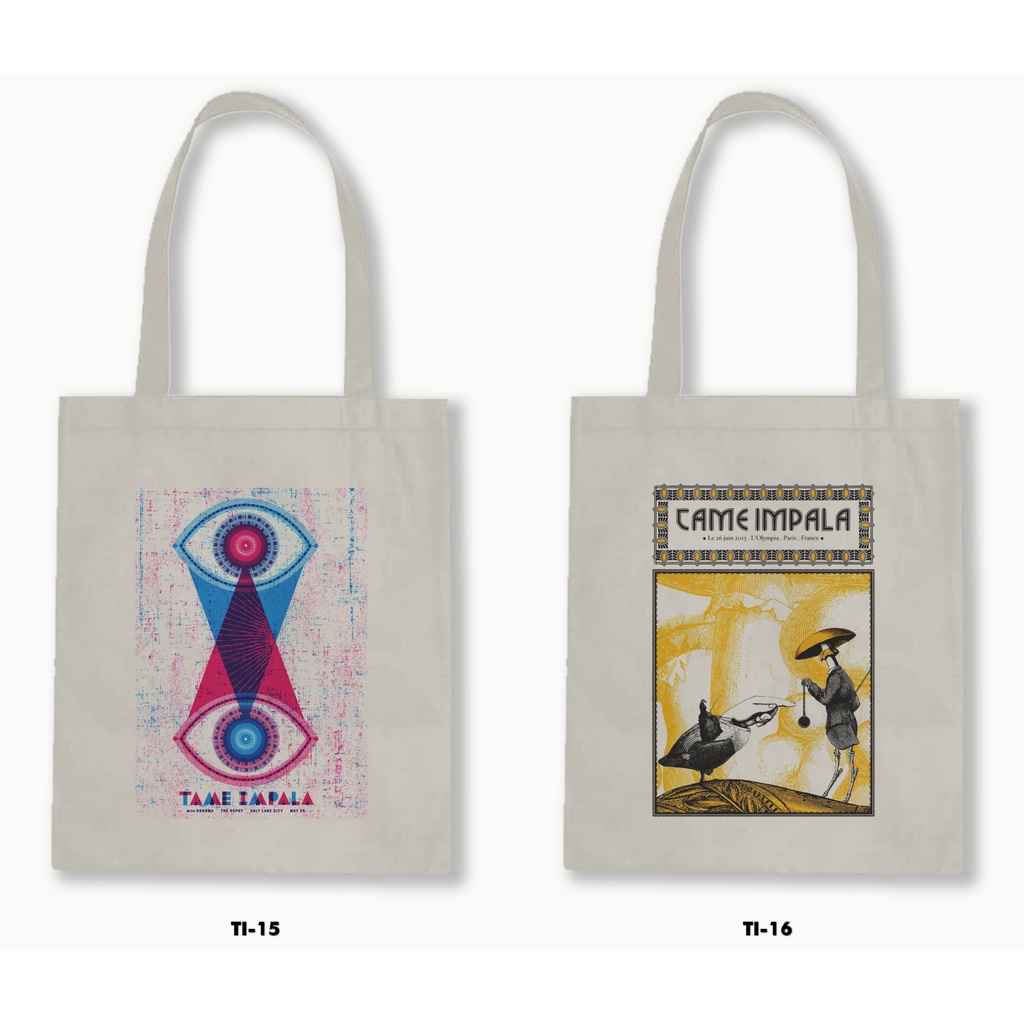 TOTE BAG BLACU - TAME IMPALA 01