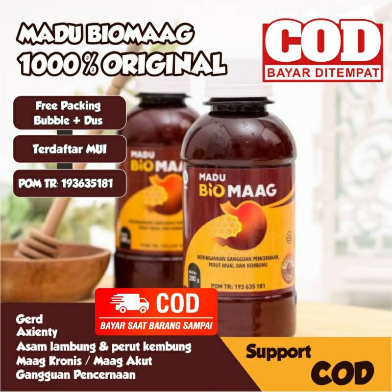 Madu Vitagerd / Madu Biomaag Biomag Obat Herbal Asam Lambung Bioma Maag Kronis Gerd Gangguan Pencernaan Madu Zestmag