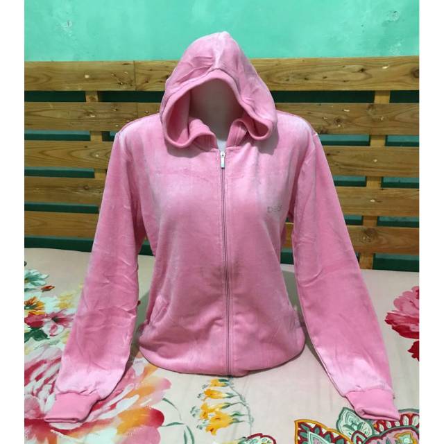Jacket Bebe Bludru Pink baby