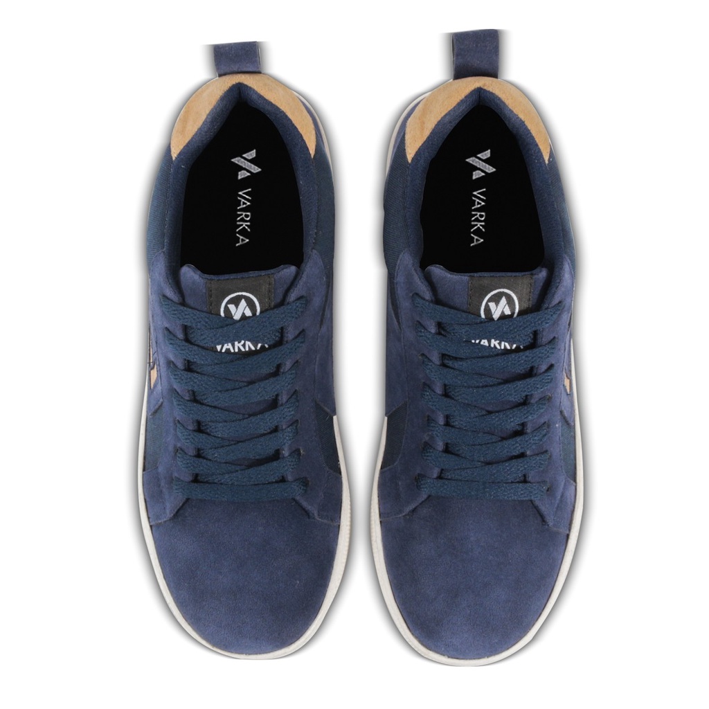 Sepatu Sneakers Pria V 4867 Brand Varka Sepatu Kets Pria Kuliah Kerja Hangout Trendi Berkualitas Warna Navy