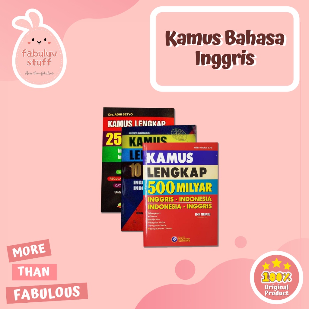 ATK ~ Kamus Bahasa Inggris - Indonesia Lengkap Besar dan Kecil