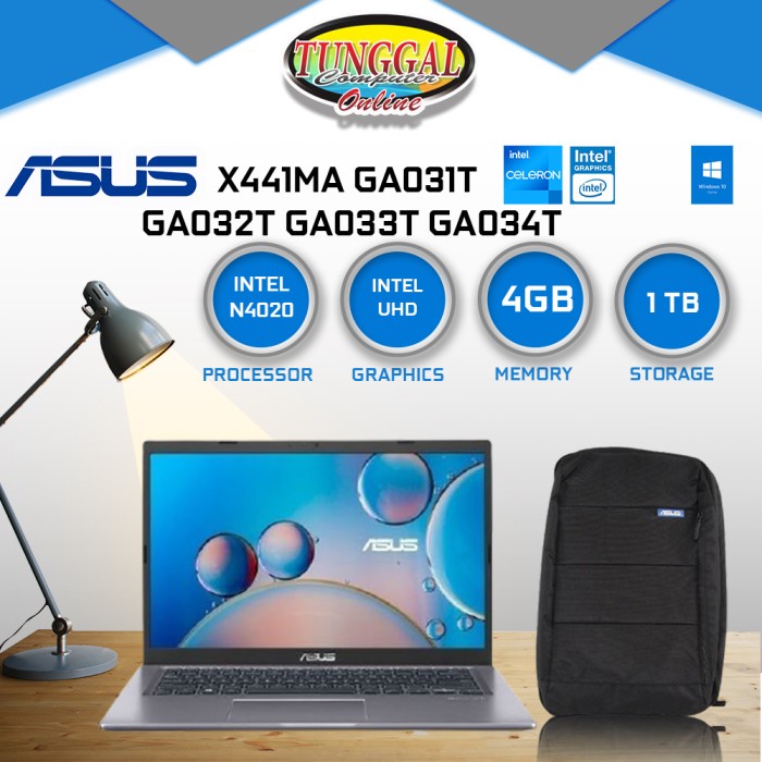ASUS X441MA GA031T GA032T GA033T GA034T - N4020 4GB 1TB W10 14"
