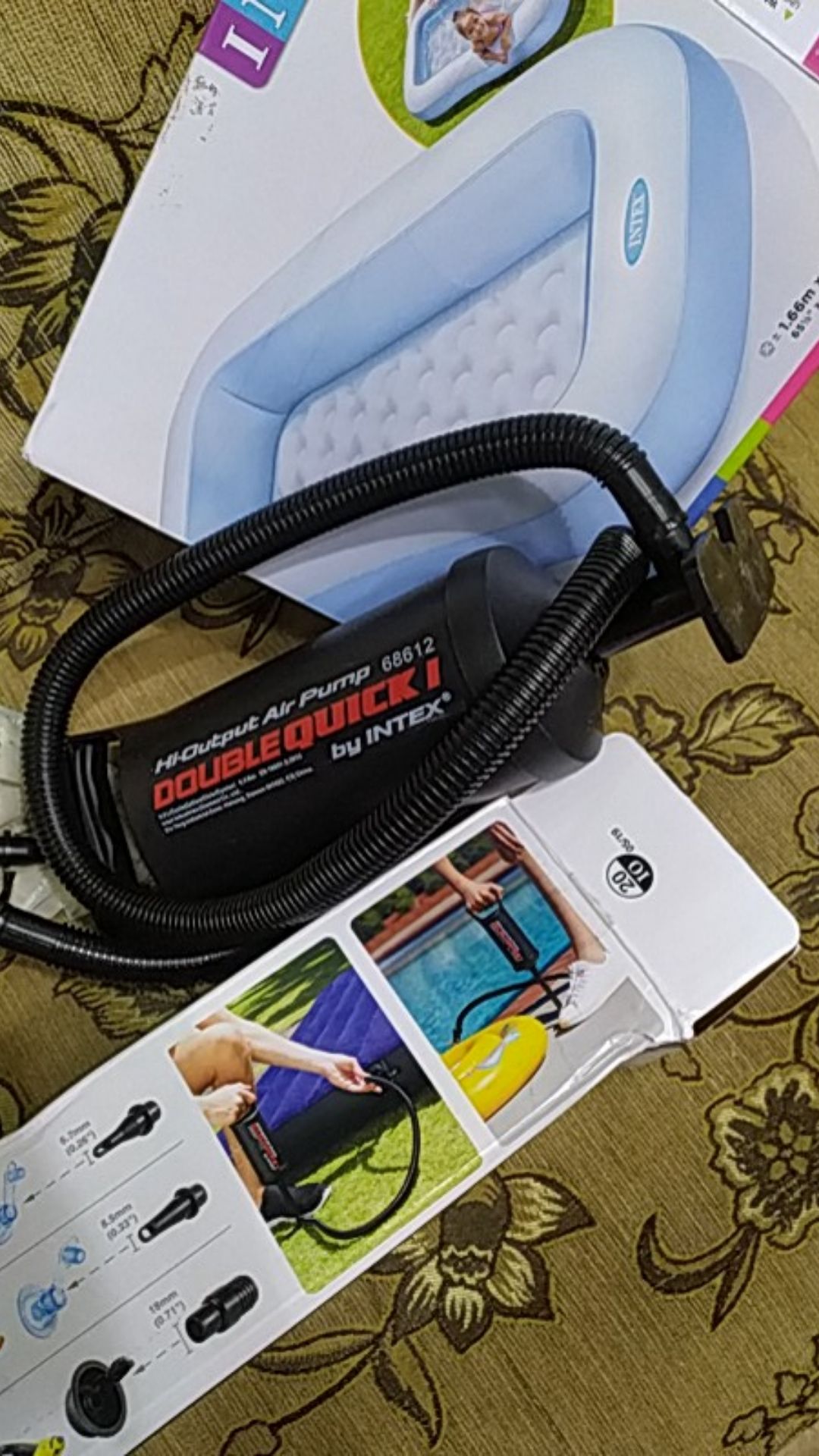 Intex 68612 Pompa Angin Tangan 29 Cm / 12 