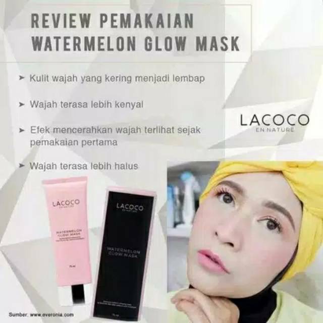 Lacoco Watermelon Glow Mask Sleeping Mask Original