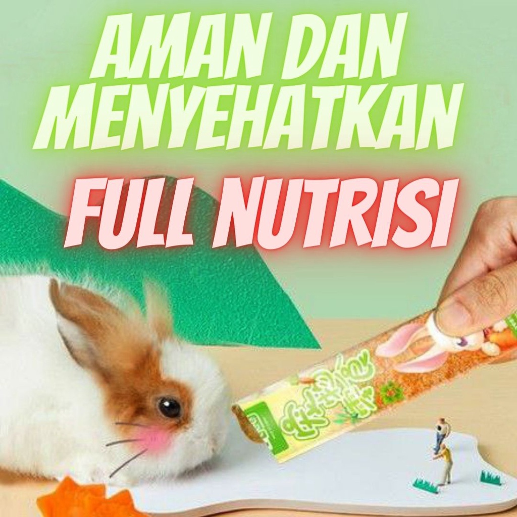 Snack Nutrisi Kelinci Rabbit Guinea Pig Chinchilla Treats 10gram FEFARM