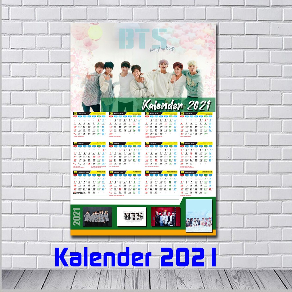 

kalender BTS 2021 / Kalender KPOP / kalender korea