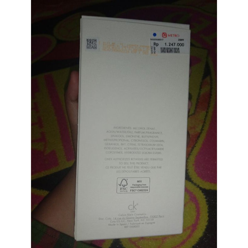 PARFUM CALVIN KLEIN ONE