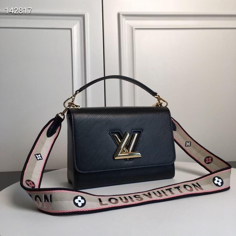 Louis Vuitton LV Twist Lock XL Black Leather ref.821165 - Joli Closet