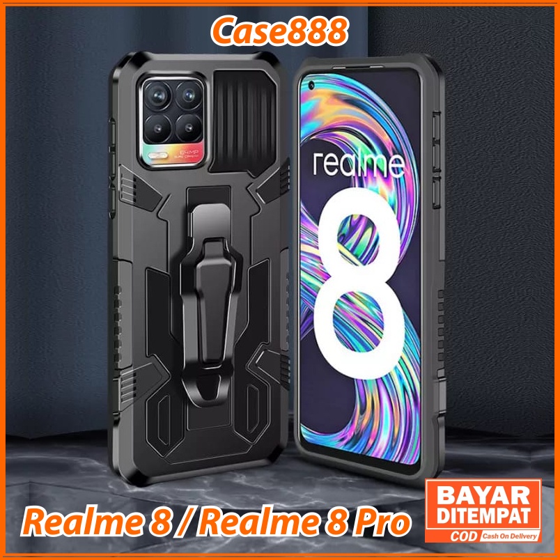 Hard case i-Crystal with Belt Clip & Stand Case For Realme 8 / Realme 8 Pro