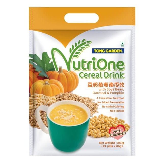 

#HANDCARRY Tong Garden Nutrione Cereal Drink Soya BeanOatmeal&Pumpkin 10sX36g - UFOHCR2016