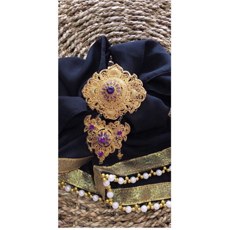 SELENDANG JODHA || SELENDANG MUTIARA ANEKA WARNA CANTIK !!!!-8. HITAM