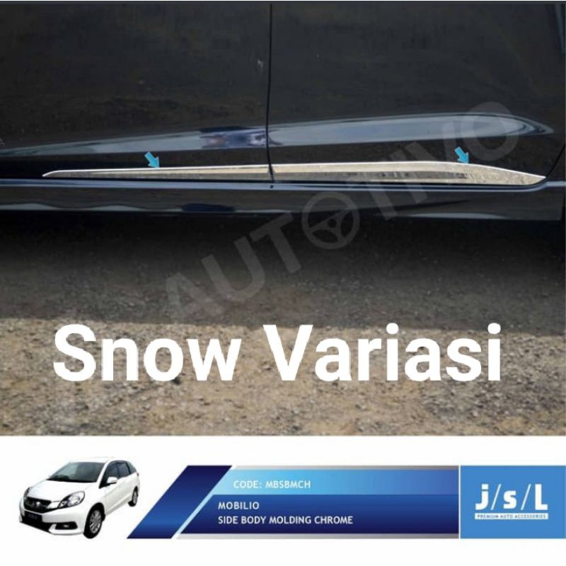 Honda Mobilio Lis pintu samping side body molding chrome JSL