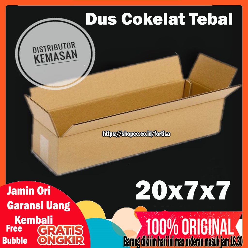 

([Mini panjang]28x8x8) DIJUAL KARDUS PACKING COKELAT / DUS PACKING KUAT DAN TEBAL