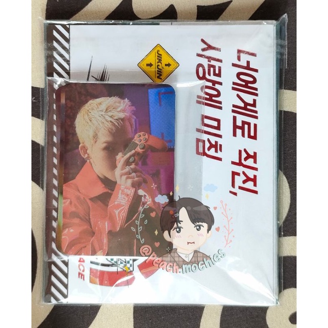 treasure hologram photocard md trace lyrics card