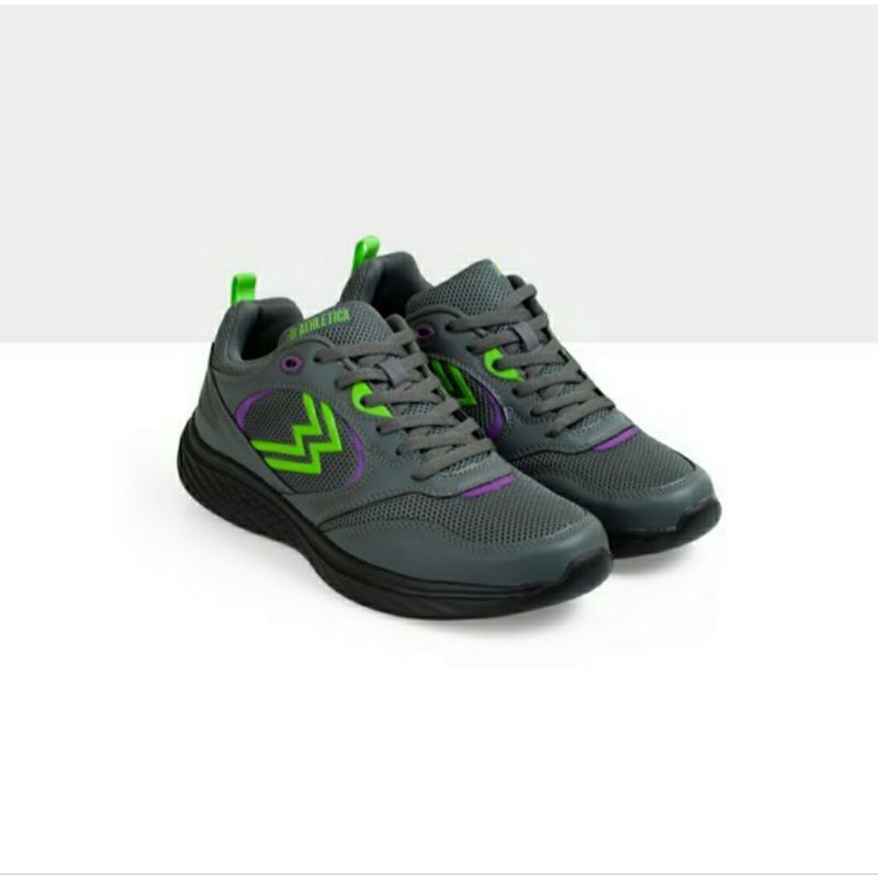 Athletica Official Shop - Lombard Grey Black Sepatu Running
| Sepatu