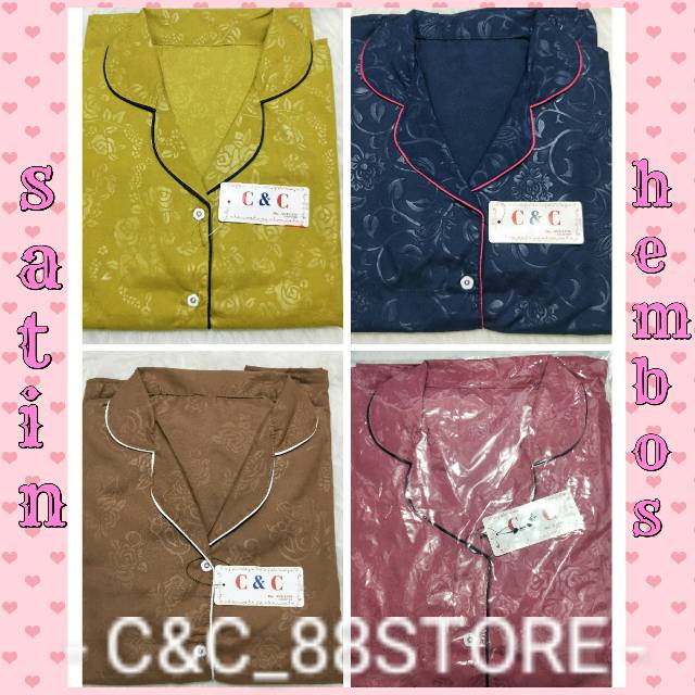 CNC - BAJU TIDUR PIYAMA 3IN1 STANDAR/LD104/HEMBOS