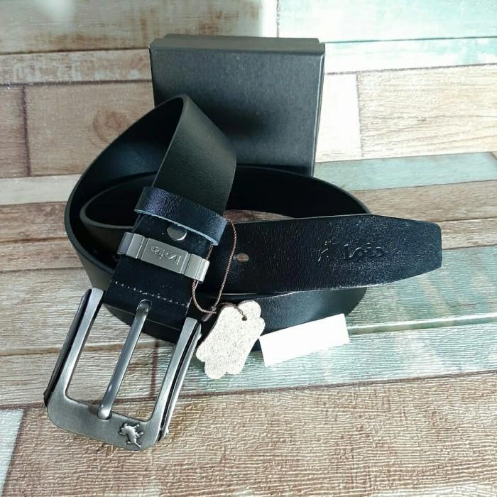 Belt | Gesper Pria Lois Model Jarum Bahan Tali Asli Kulit Selapis