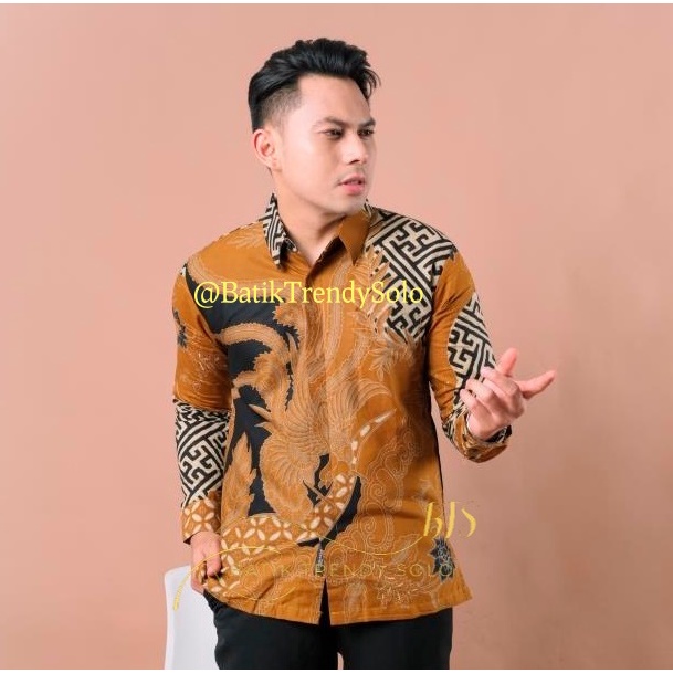 Hem  Kemeja Baju Batik Pria Cowok Laki Laki Slimfit Full Lapis Furing Lengan Panjang Lengan Pendek Original Asli Batik Jumanta Solo Laweyan Size S M L Xl XXL Bahan Katun Premium  983