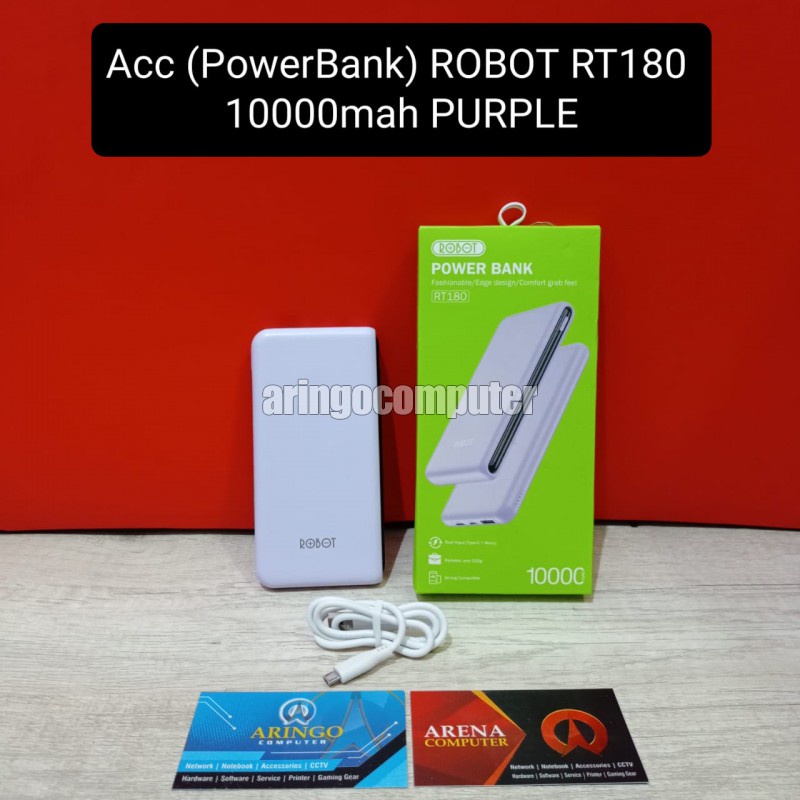 Acc (PowerBank) ROBOT RT180 10000mah PURPLE