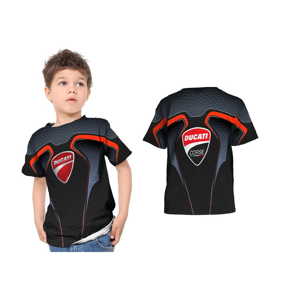 [Riashop] DUCATI Kaos Anak | Kaos Anak DUCATI | Kaos DUCATI Anak FullPrint - FS