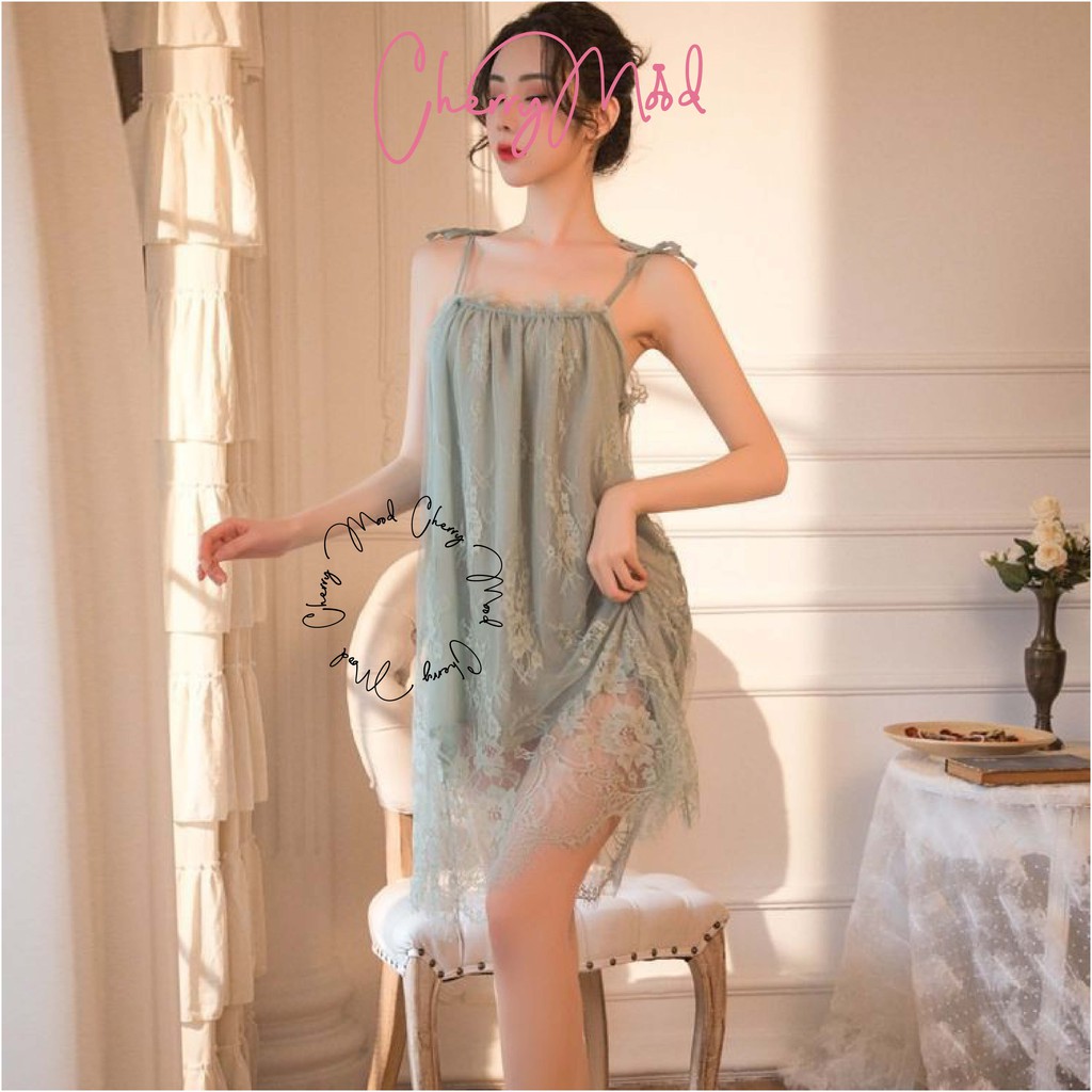 GERBERA Lingerie Sexy Dress Jumbo Renda Premium Baju Tidur Wanita Big Size Baby Doll Daster All Size Baju Dinas Depan Suami Sleepwear G-string Termurah Baju Malam Pertama Terbaru Pakaian Dalaman Wanita-6