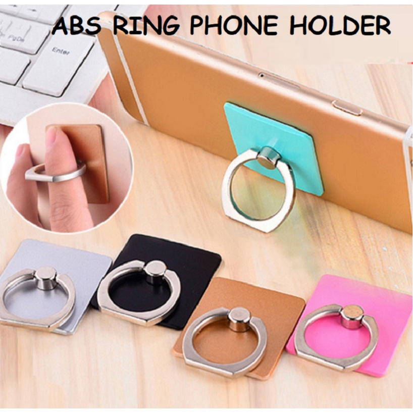 Iring Hp Ring Stand fiber polos Pegangan Sandara tempel belakang handphone holder cincin ringstent hape