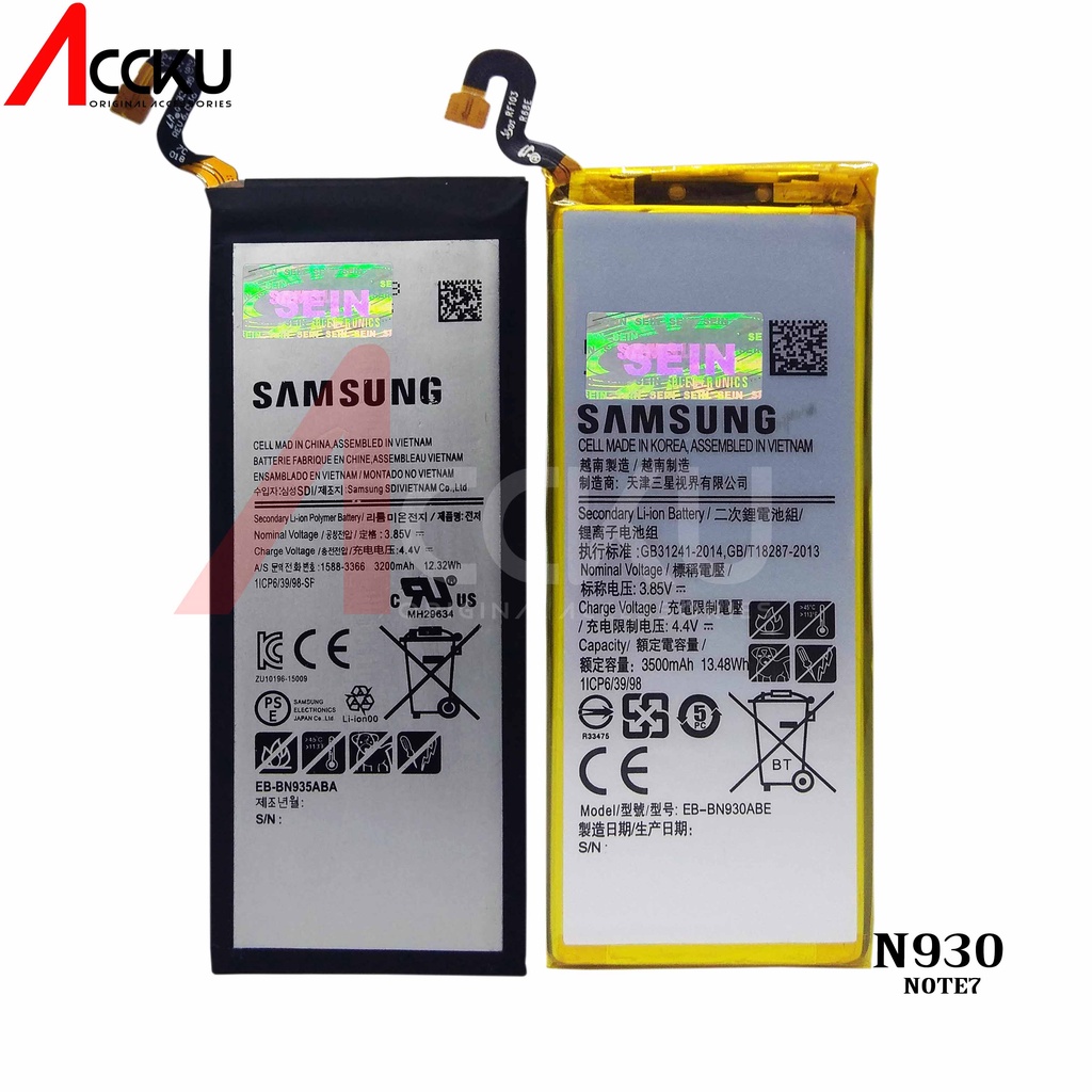 BATTERY EB-BN930ABE BATERAI SAMSUNG GALAXY NOTE7 N930 ORIGINAL