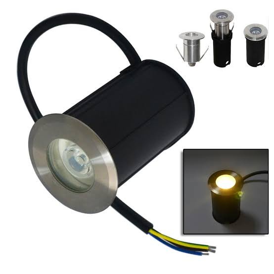 ELEKTRONIK LAMPU LAMPU LANTAI TANAM 1W / LAMPU TANAM OUTDOOR - KUNING