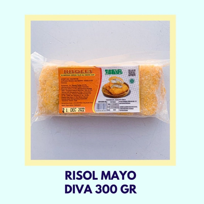 Risol mayo Diva 300gr - FROZENFOOD