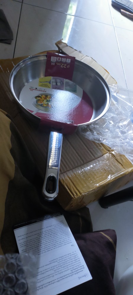 Penggorengan Stainless Zebra Fry Pan Vitalux 22cm 175323 (00230.00042)