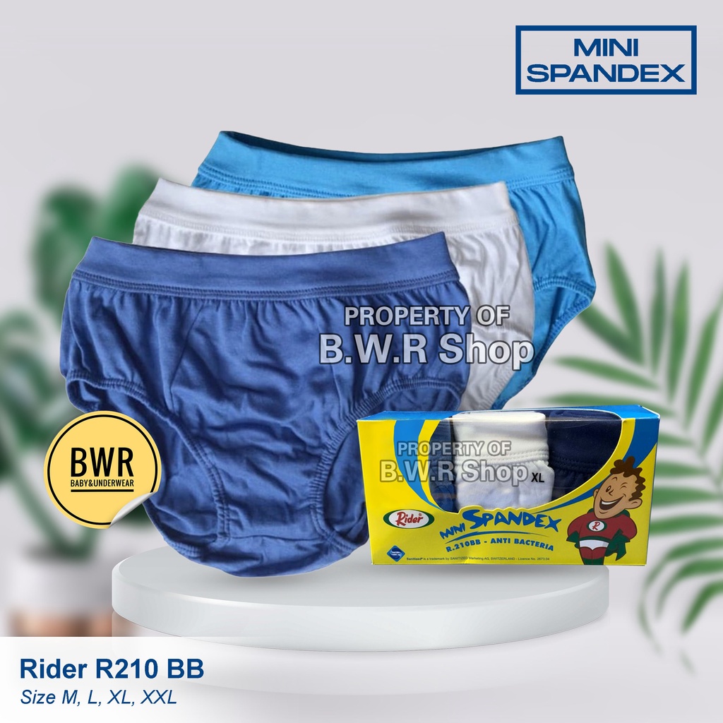 [ 3pc ] CD Rider R 210 BB / Celana Dalam Anak CD Anak Kids Laki Laki Mini Spandex Size S - XL | Bwr