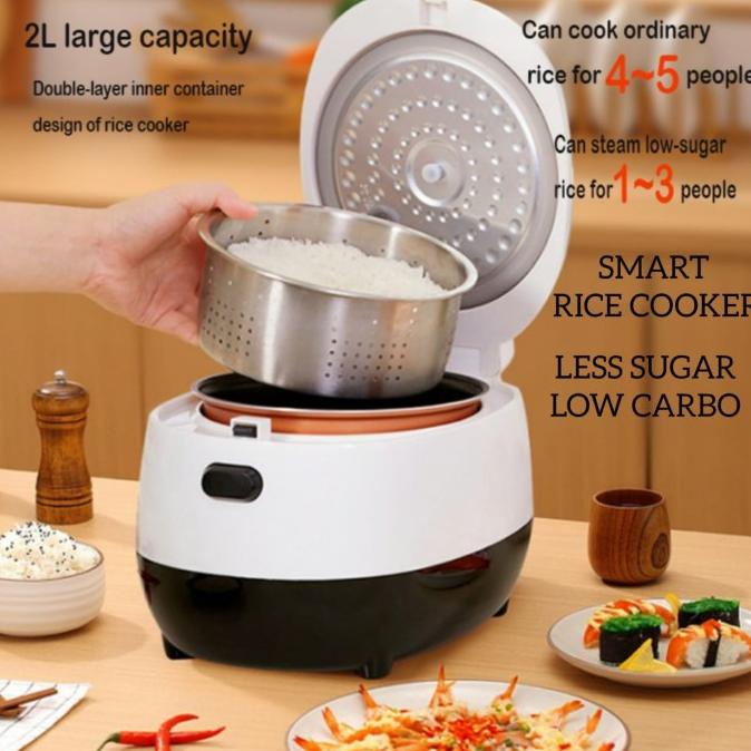 Smart Rice Cooker UP-F68 Less Sugar 1L Low Carbo Cooker 3D