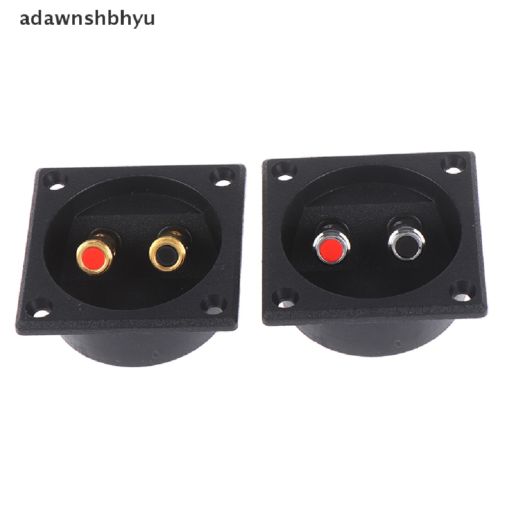 Adawnshbhyu 1Pc Steker Subwoofer Cup Bulat 50mm Konektor Terminal Kotak Speaker Stereo Mobil