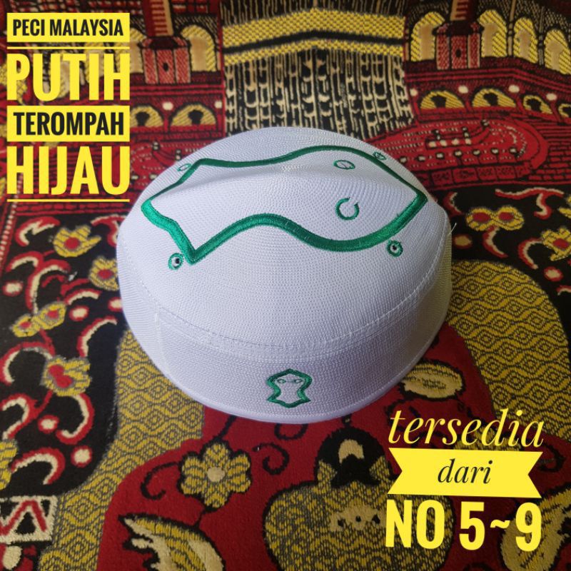 Peci haji SONGKOK KOPIAH MALAYSIA TEROMPAH peci malaysia peci malaysia a3 peci malaysia trompah peci