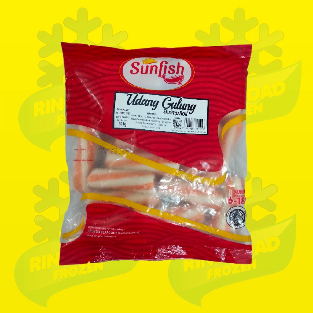 Jual SUNFISH SHRIMP ROLL 500 GR IKAN OLAHAN UDANG GULUNG Shopee Indonesia