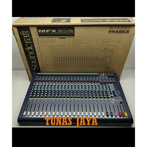 MIXER SOUNDCRAFT MFX 20/MFX20 ( 20 CHANNEL )