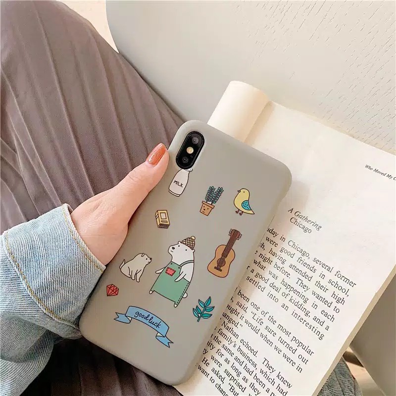 Ice Bear Softcase Printing oppo a71 f1s f1 plus f9 a83 f11 pro f7 f5 redmi 5a j6 plus m20 y91 y71 v9