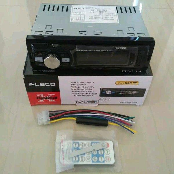 Ternama Fleco F-6250 Tape Mobil Amplifier Remote Baik