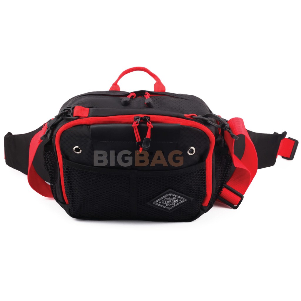 Tas Selempang GEAR BAG 13134 NEWTON 2 in 1 -  Sports Bag - Slingbag - Waist bag Laki laki Terbaru