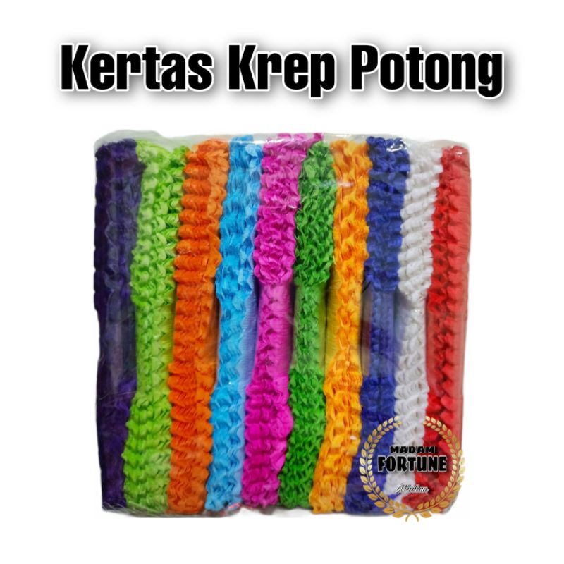 

1 PAK KERTAS KREP POTONG KERTAS HIAS
