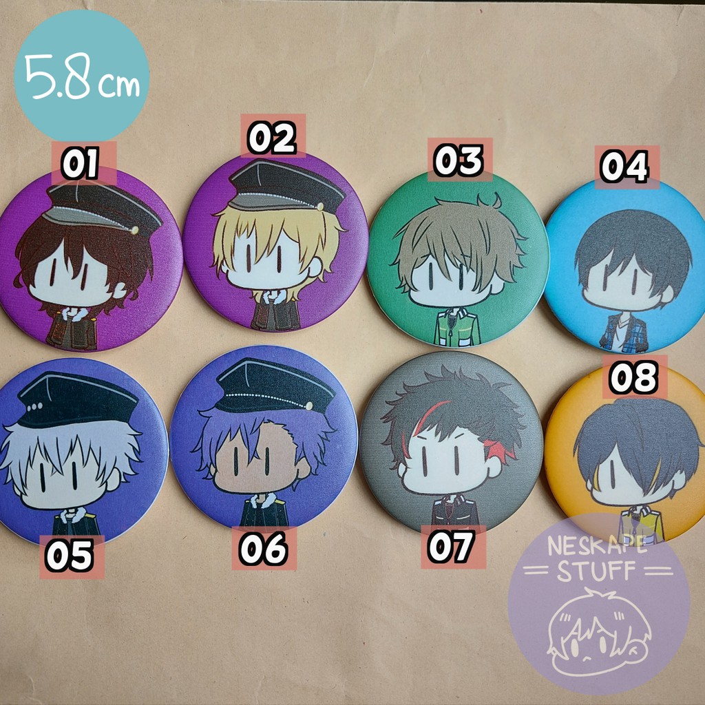 Ensemble Stars Fan merch - Pin peniti 5.8cm [ CLEARANCE SALE ]